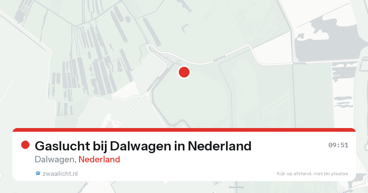 Gaslucht bij Dalwagen in Nederland — 17 aug 2026