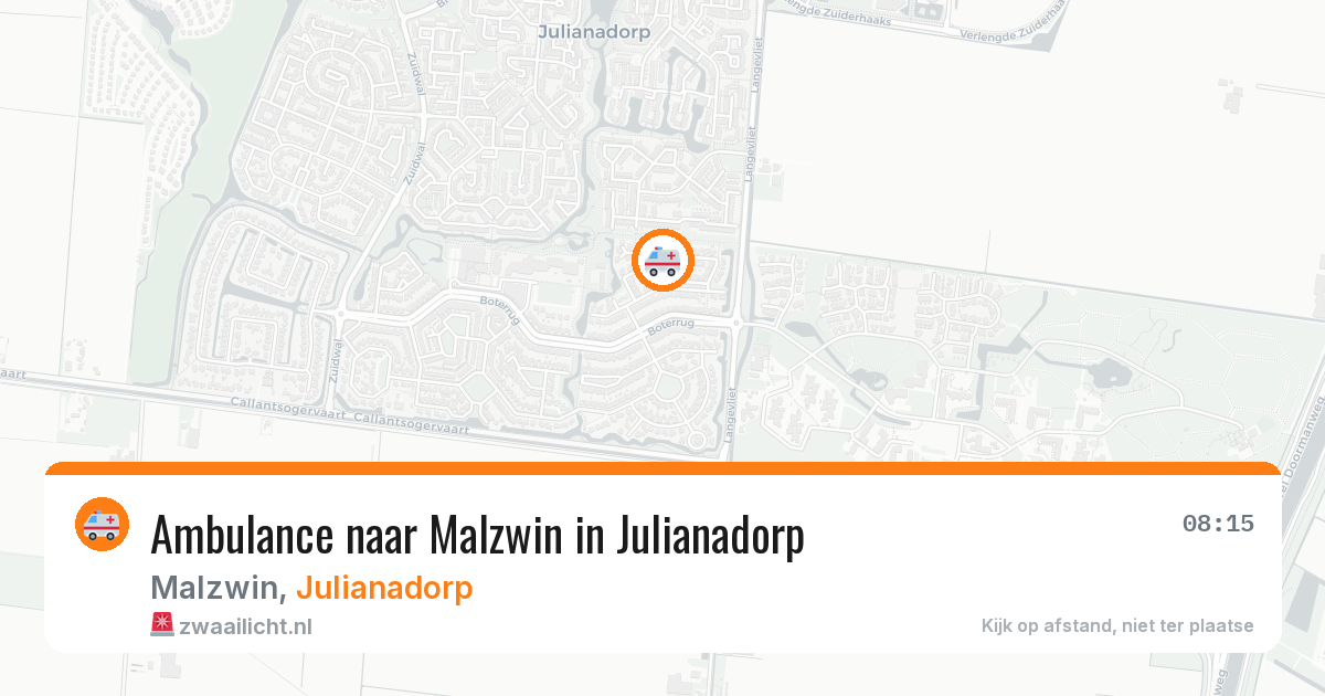 Ambulance naar Malzwin in Julianadorp — 2 jul 2026