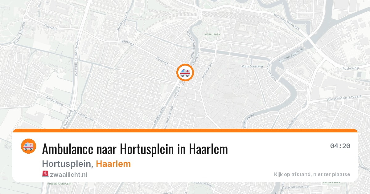 Ambulance naar Hortusplein in Haarlem — 2 jul 2026