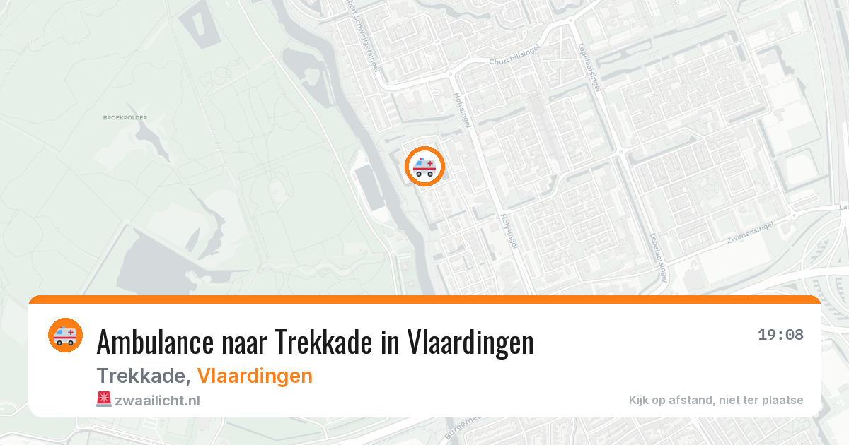 Ambulance naar Trekkade in Vlaardingen — 26 mei 2026