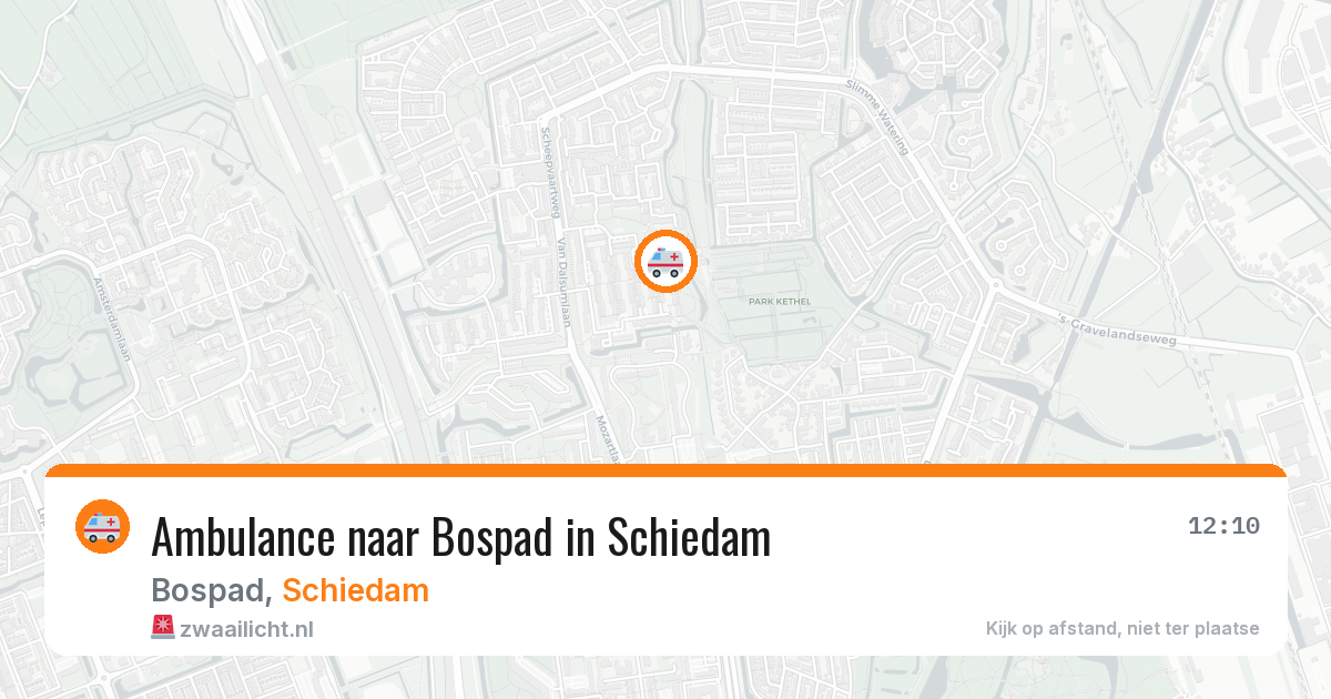 Ambulance naar Bospad in Schiedam — 16 jul 2026
