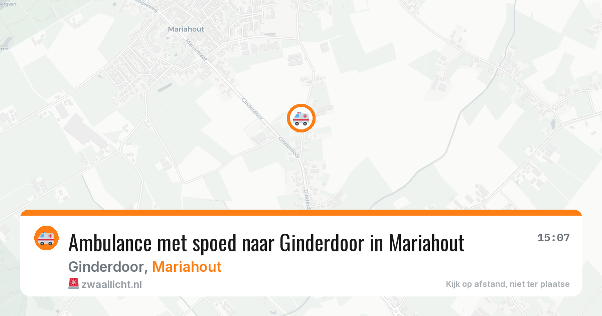 Ambulance met spoed naar Ginderdoor in Mariahout — 18 feb 2026