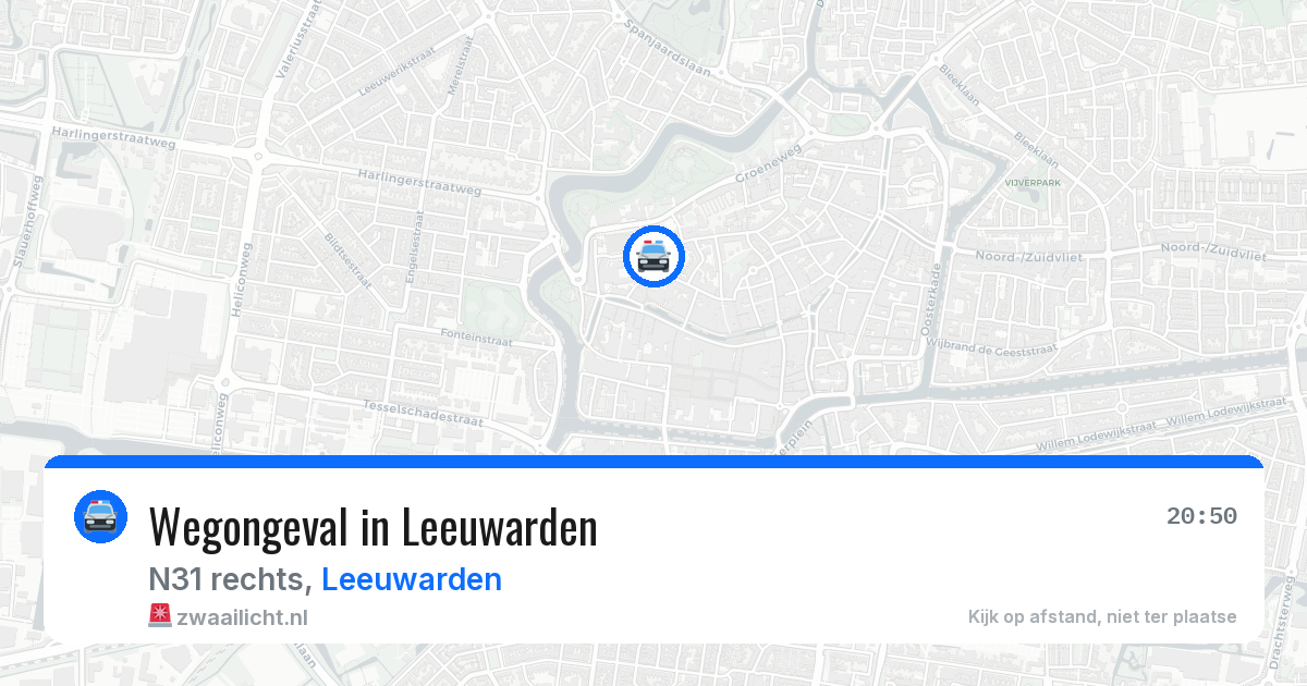 Wegongeval in Leeuwarden — 23 jan 2026