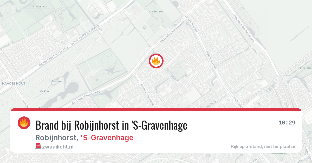 Brand bij Robijnhorst in 'S-Gravenhage — 6 mrt 2026