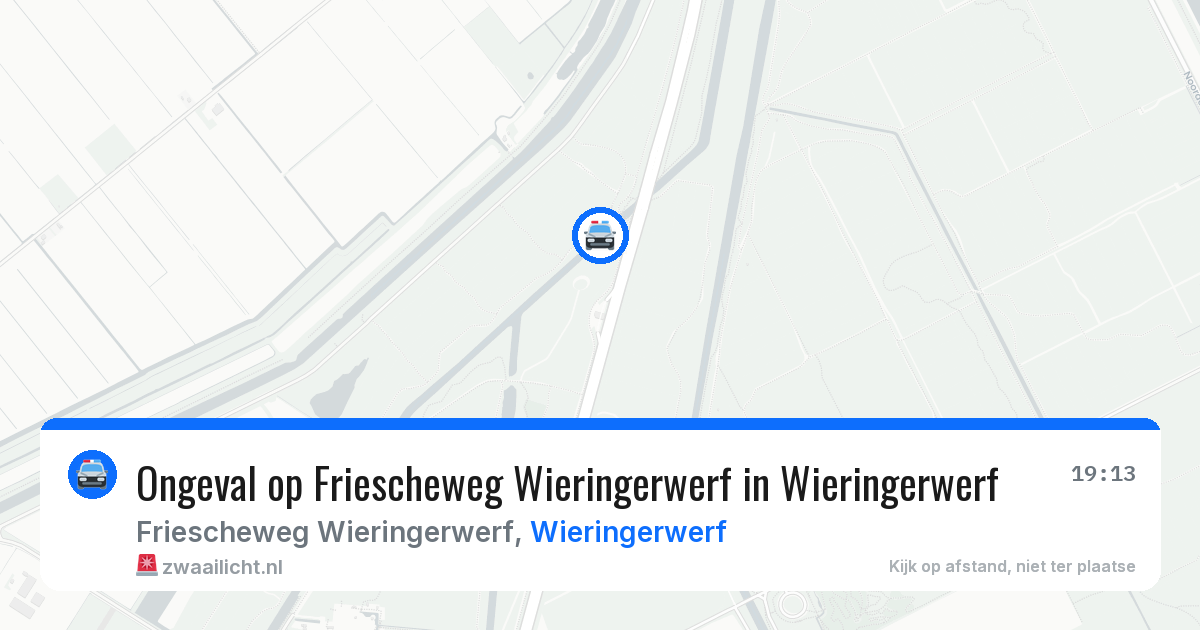 Ongeval op Friescheweg Wieringerwerf in Wieringerwerf — 22 apr 2026