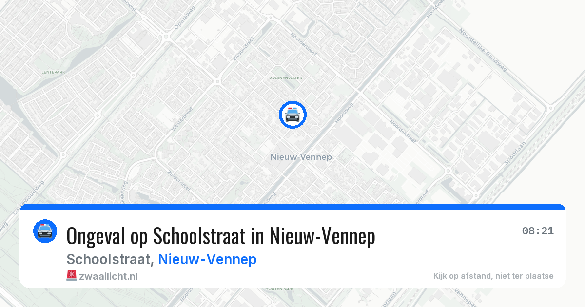 Ongeval op Schoolstraat in Nieuw-Vennep — 10 apr 2026