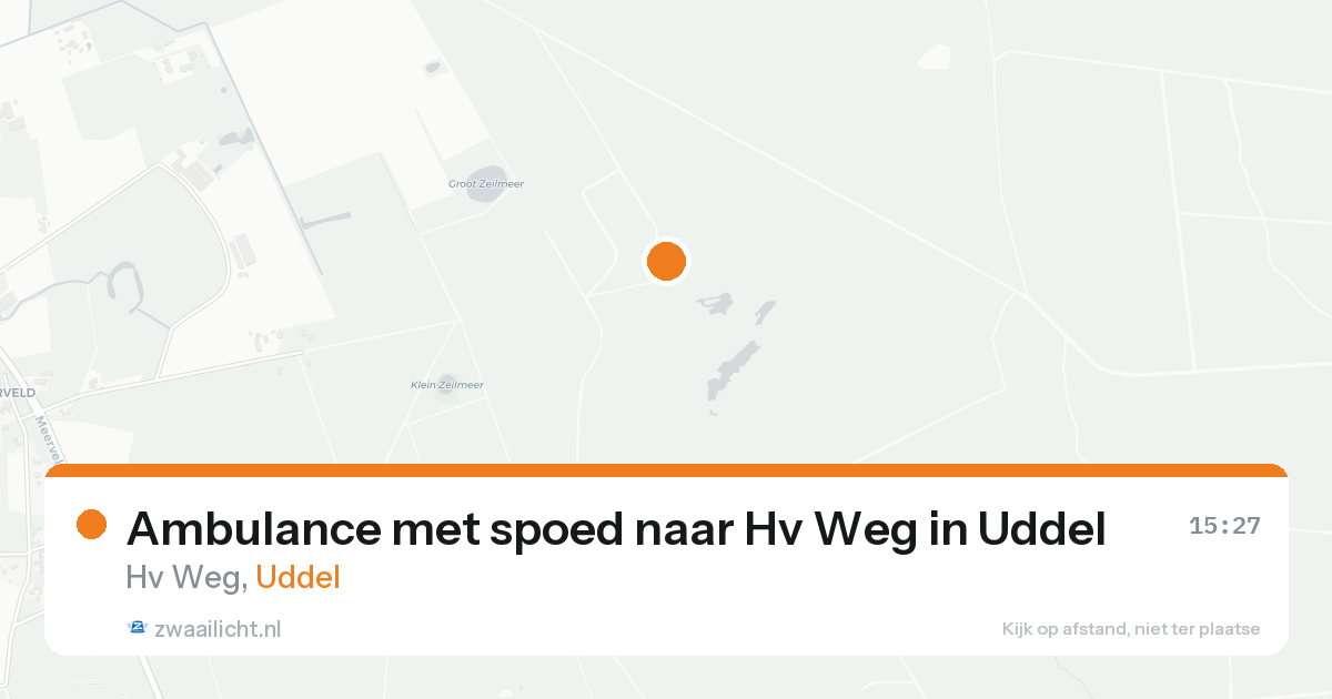 Ambulance met spoed naar Hv Weg in Uddel — 14 aug 2026