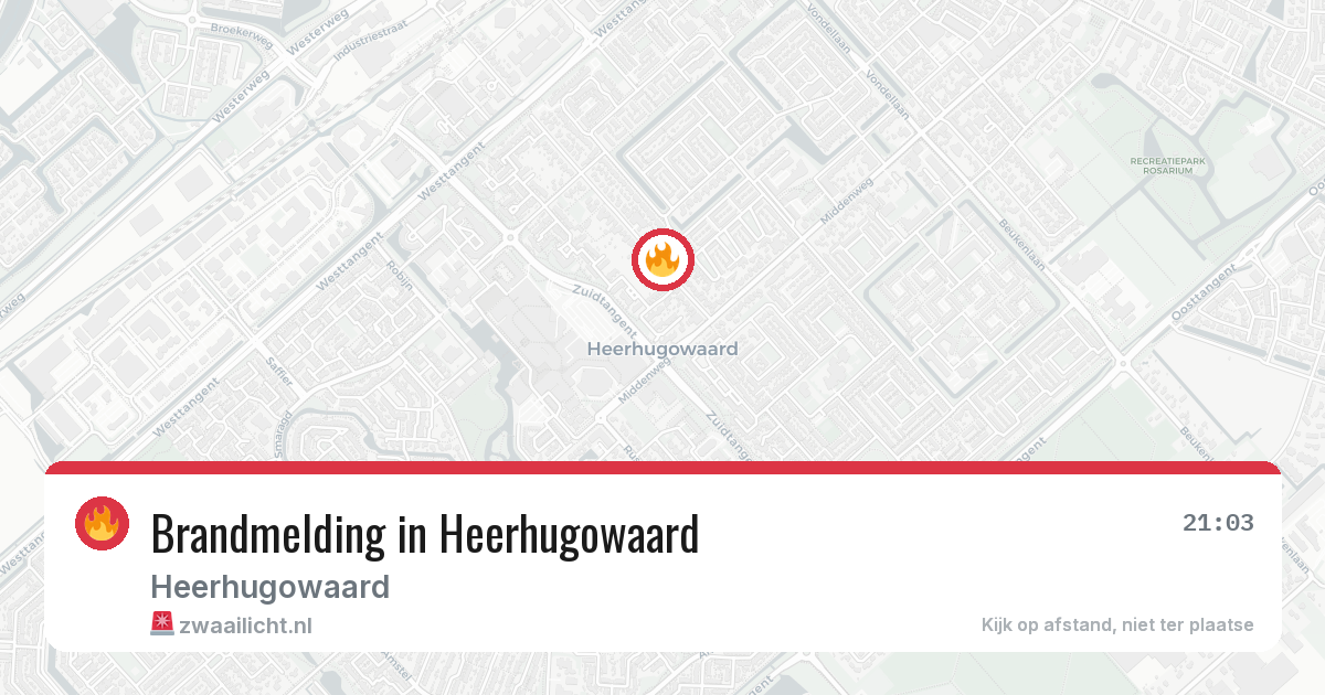 Brandmelding in Heerhugowaard — 5 mrt 2026