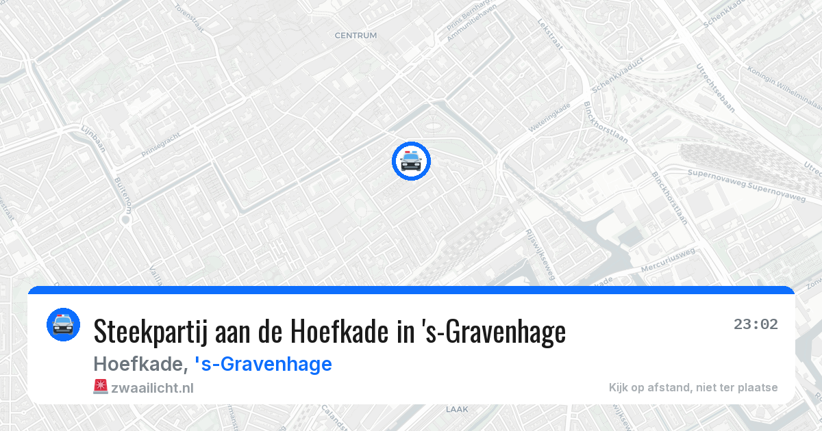 Steekpartij aan de Hoefkade in 's-Gravenhage — 3 aug 2026