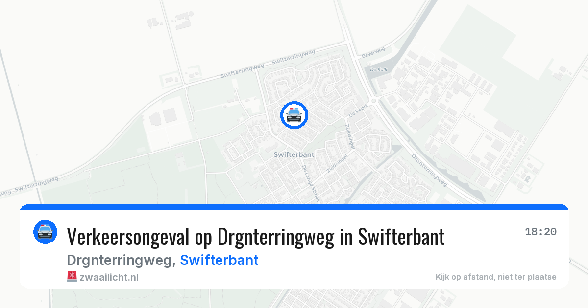 Verkeersongeval op Drgnterringweg in Swifterbant — 7 mrt 2026