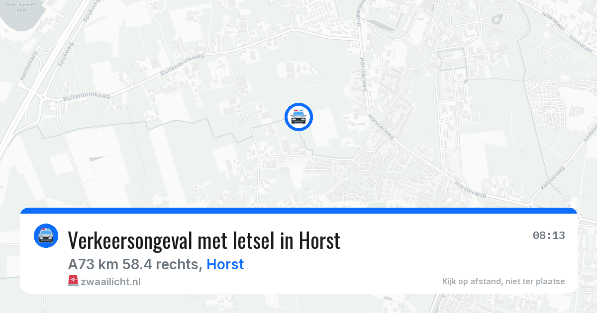 Verkeersongeval met letsel in Horst — 1 jun 2026