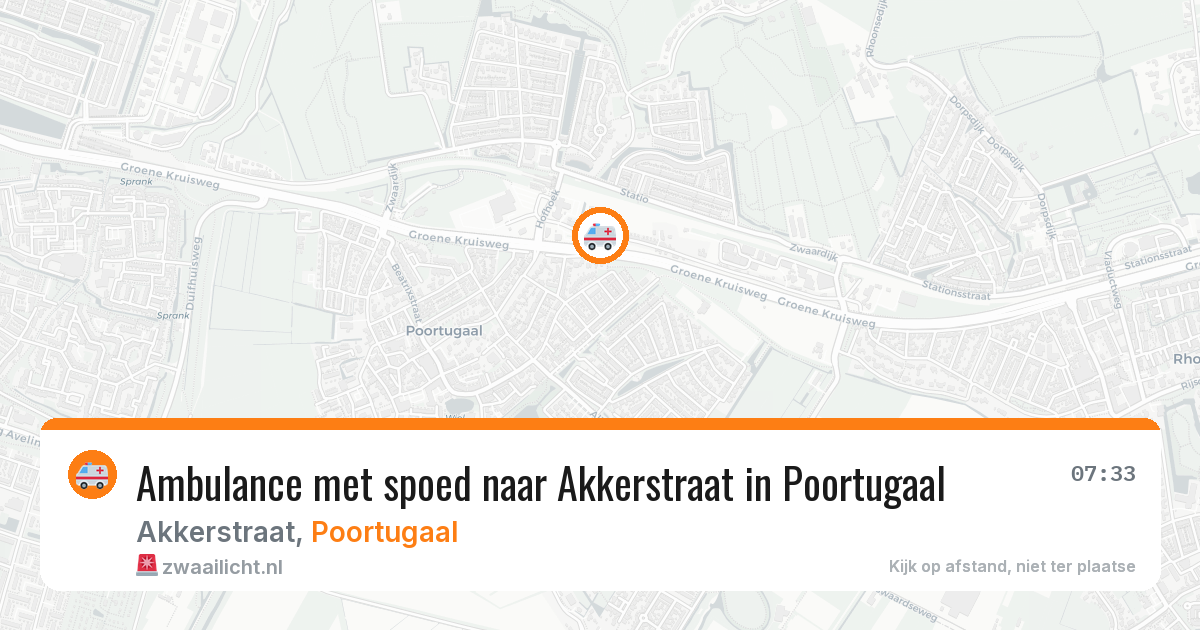Ambulance met spoed naar Akkerstraat in Poortugaal — 30 jan 2026