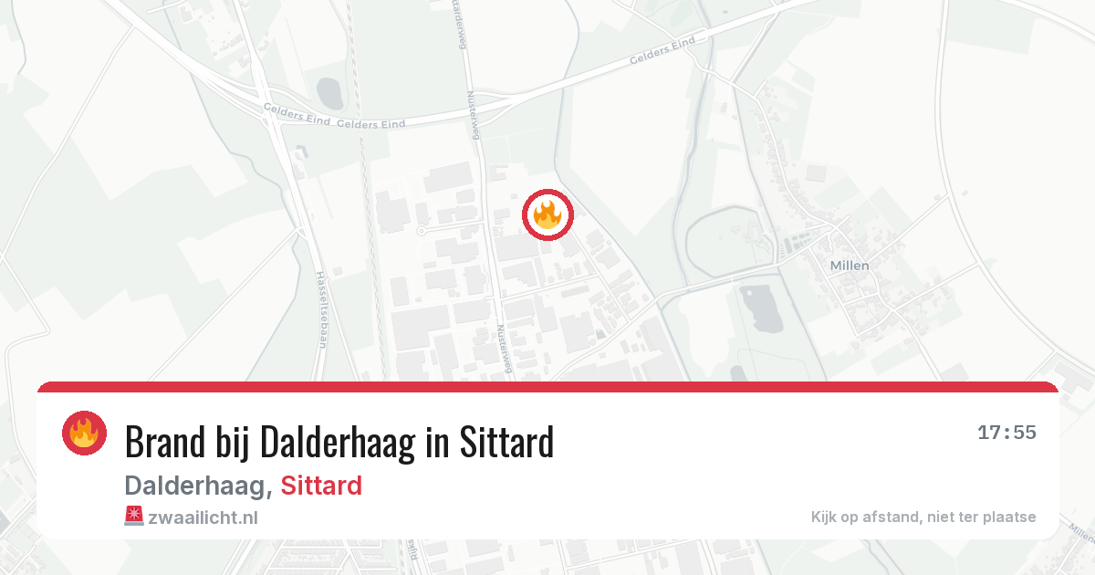 Brand bij Dalderhaag in Sittard — 29 jul 2026