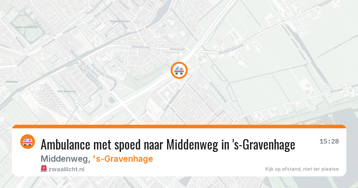 Ambulance met spoed naar Middenweg in 's-Gravenhage — 11 jun 2026