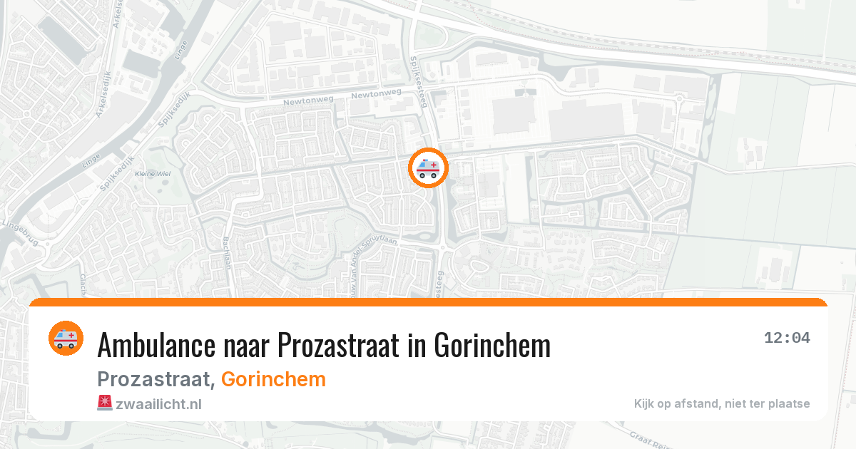 Ambulance naar Prozastraat in Gorinchem — 31 mrt 2026