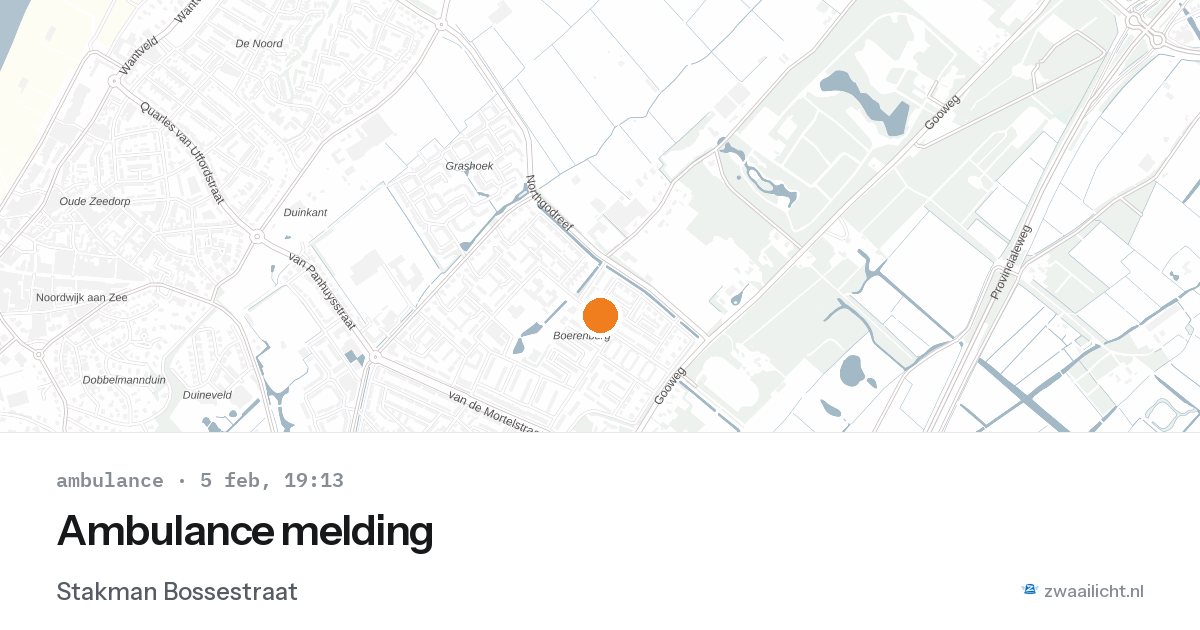 Ambulance melding — 5 feb 2026