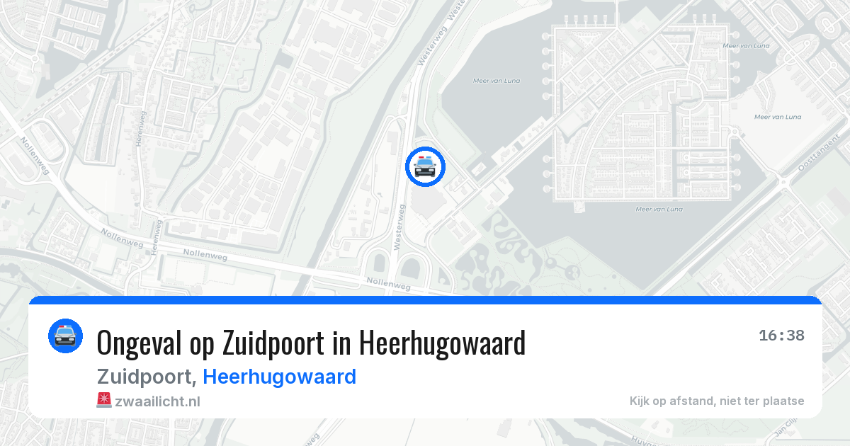 Ongeval op Zuidpoort in Heerhugowaard — 24 mei 2026