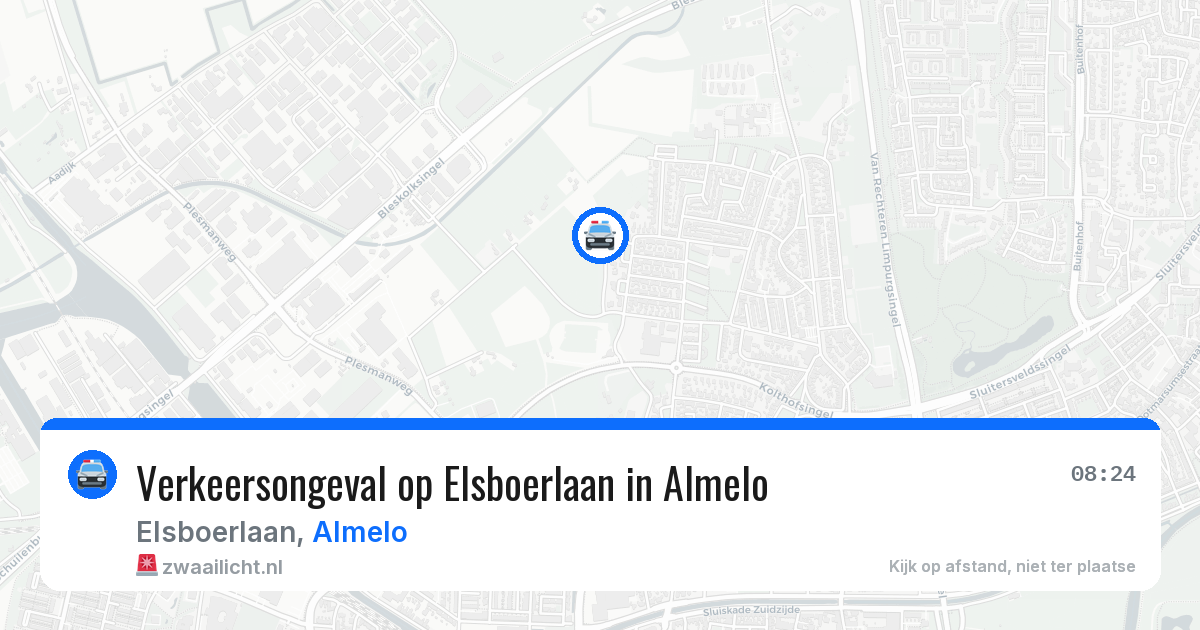 Verkeersongeval op Elsboerlaan in Almelo — 25 jun 2026