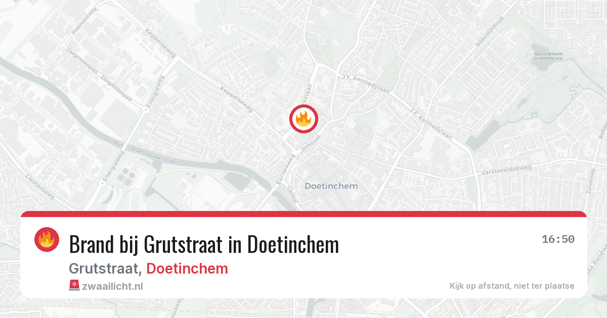 Brand bij Grutstraat in Doetinchem — 30 jul 2026