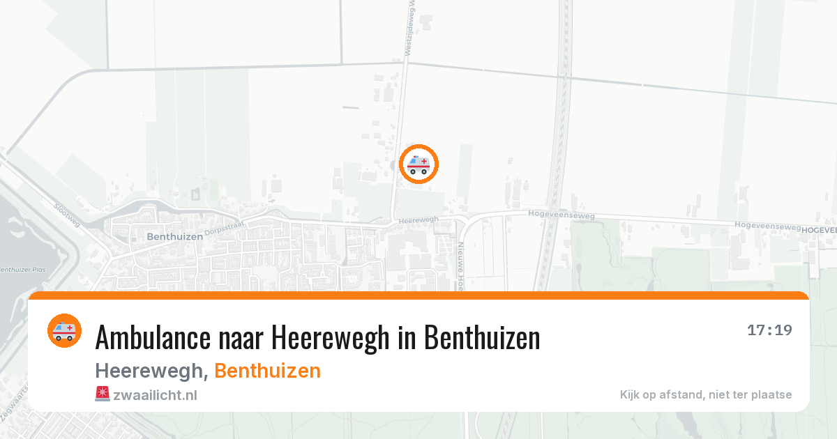 Ambulance naar Heerewegh in Benthuizen — 21 mei 2026