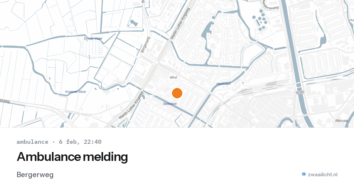 Ambulance melding — 6 feb 2026