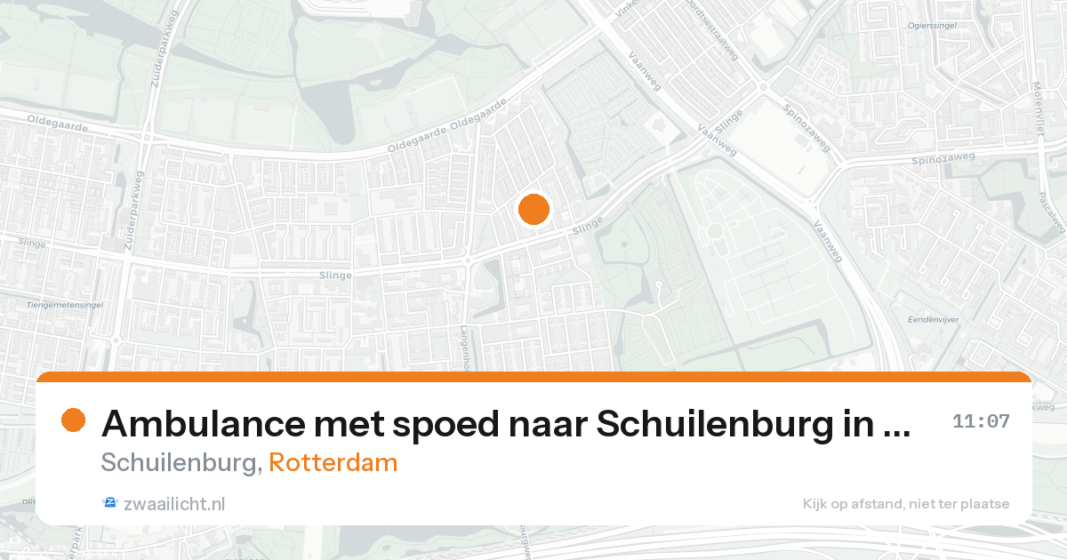 Ambulance met spoed naar Schuilenburg in Rotterdam — 31 jan 2026