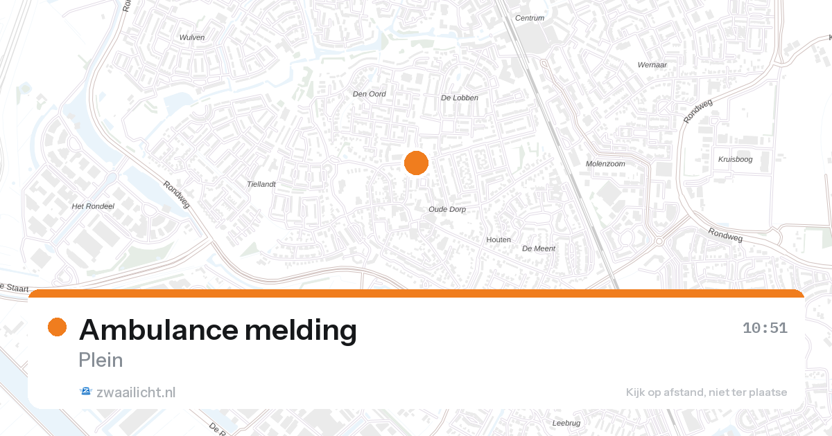 Ambulance melding — 31 mrt 2026