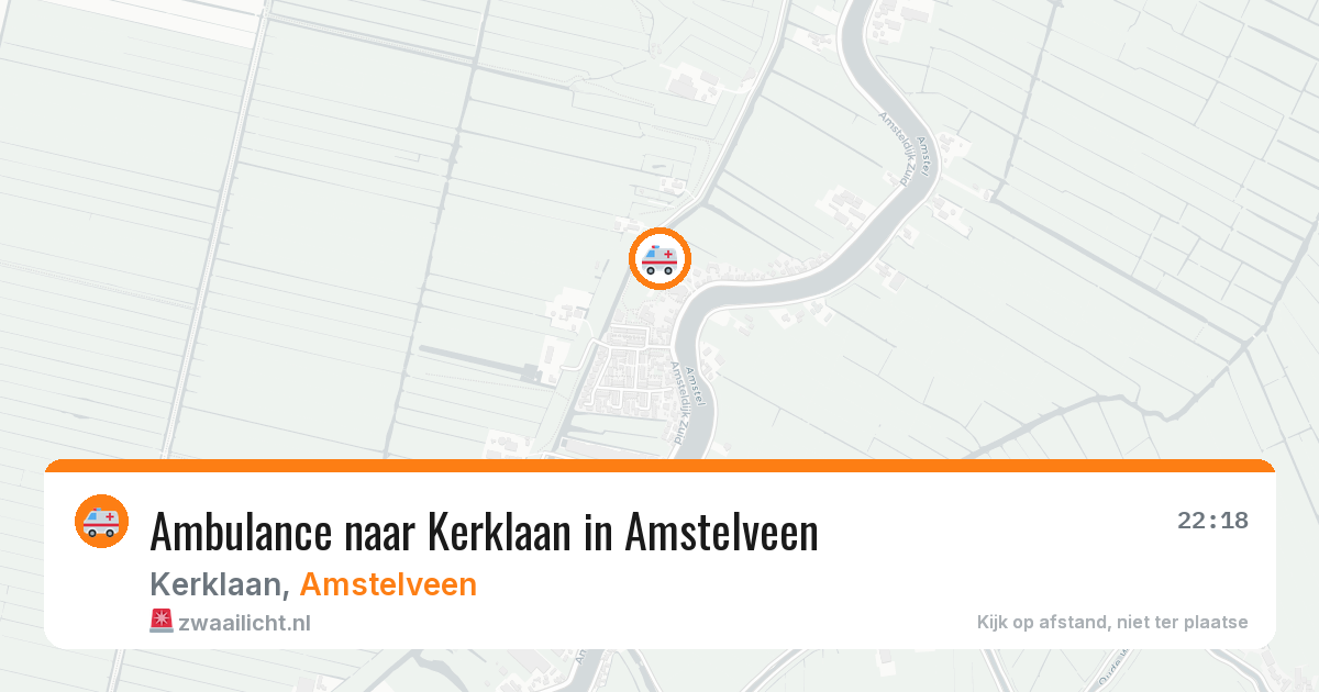 Ambulance naar Kerklaan in Amstelveen — 12 jun 2026