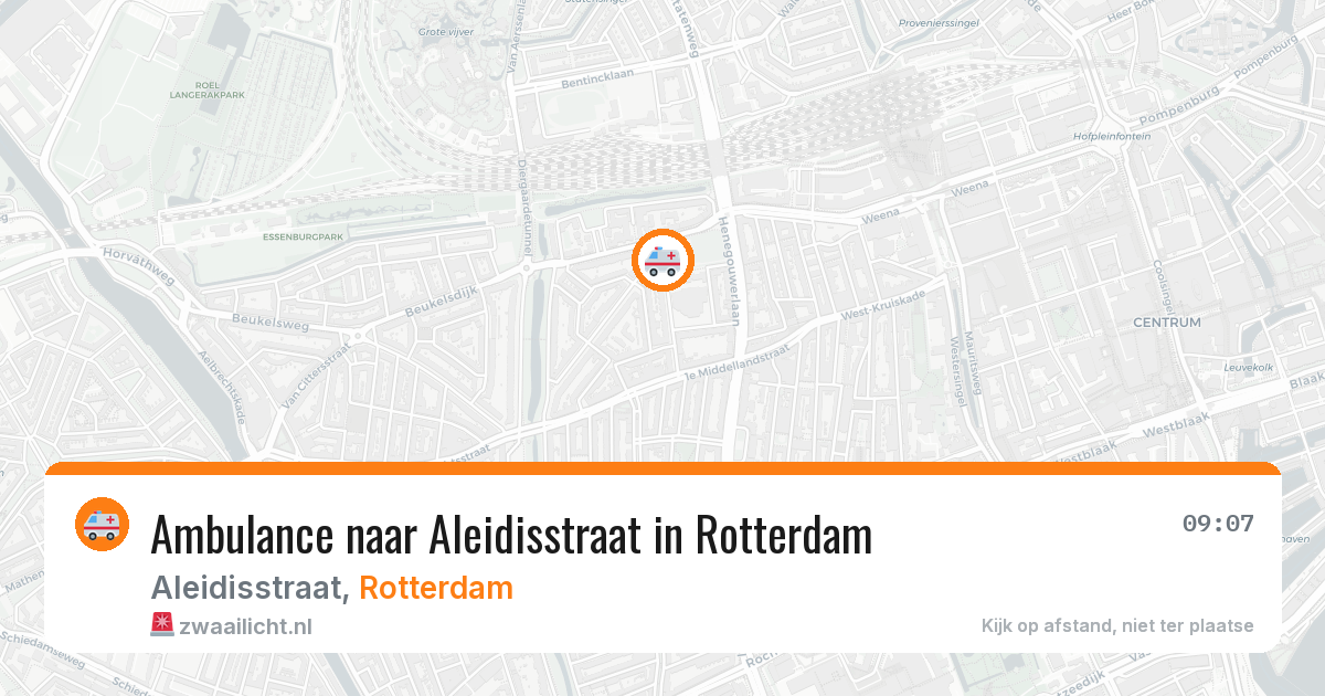 Ambulance naar Aleidisstraat in Rotterdam — 21 apr 2026