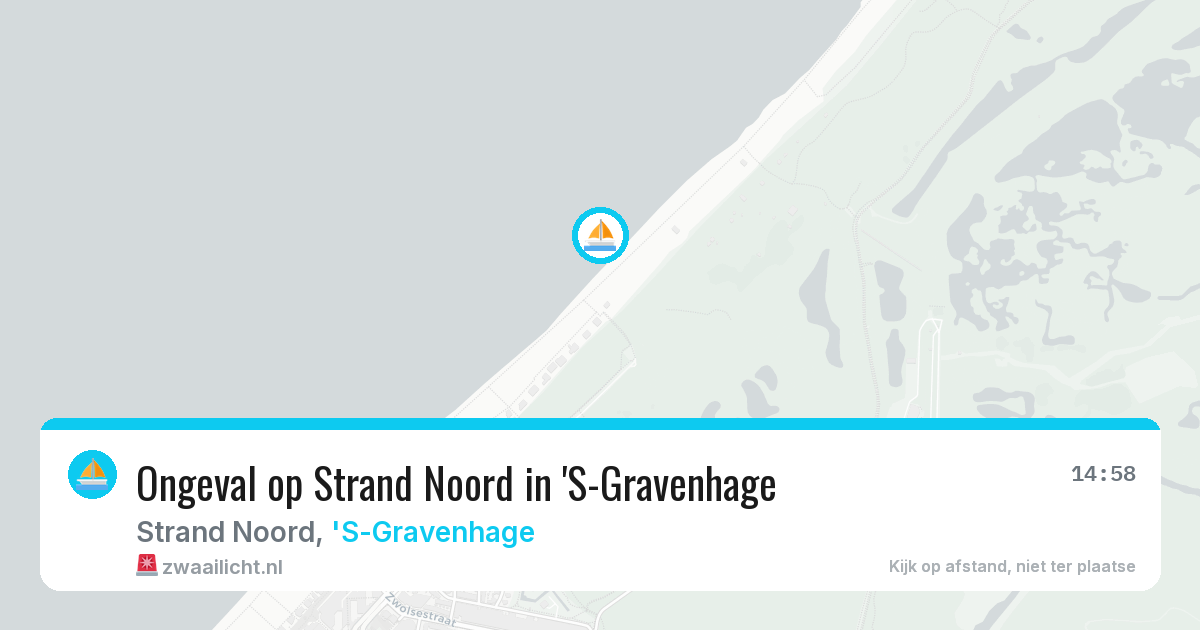 Ongeval op Strand Noord in 'S-Gravenhage — 2 aug 2026
