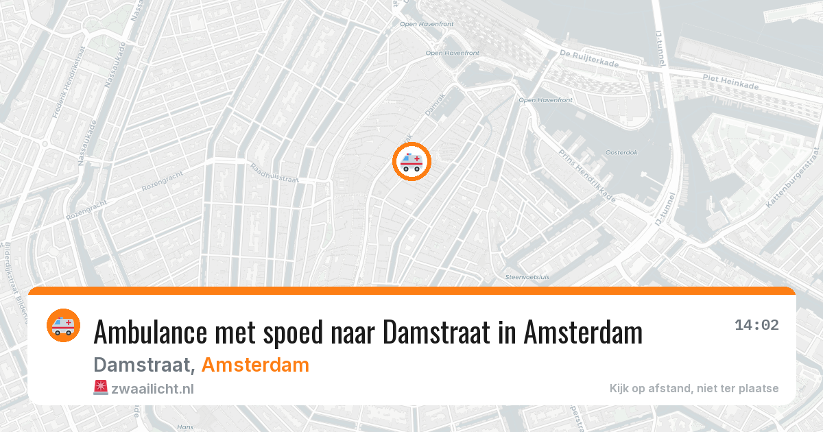 Ambulance met spoed naar Damstraat in Amsterdam — 4 apr 2026