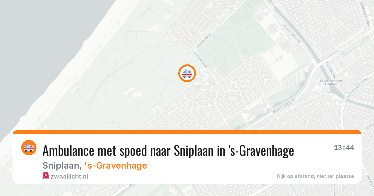 Ambulance met spoed naar Sniplaan in 's-Gravenhage — 6 jul 2026