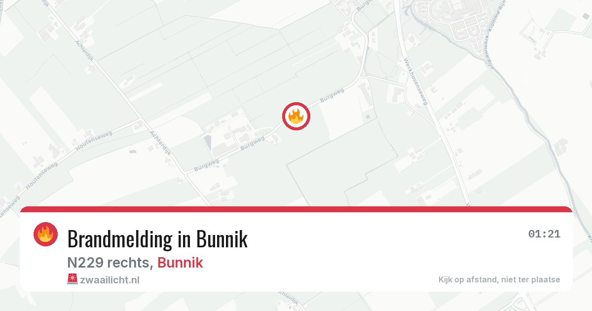 Brandmelding in Bunnik — 11 mei 2026