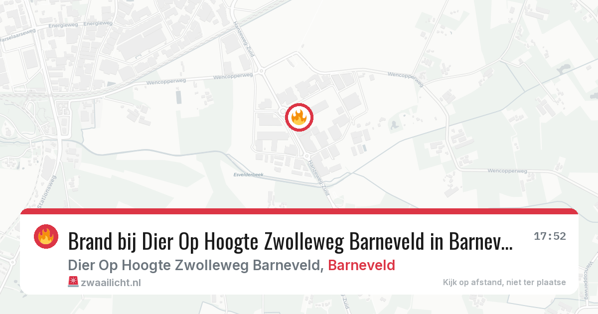 Brand bij Dier Op Hoogte Zwolleweg Barneveld in Barneveld — 24 jul 2026