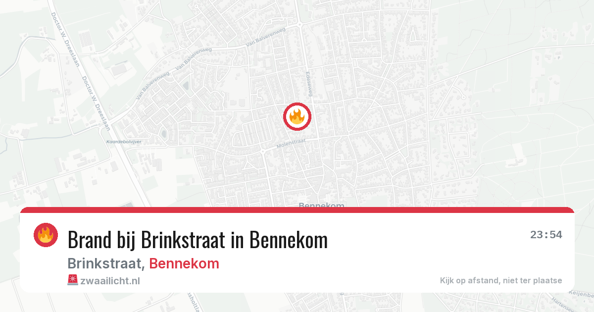 Brand bij Brinkstraat in Bennekom — 24 jun 2026