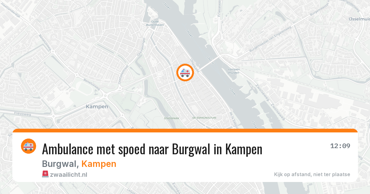 Ambulance met spoed naar Burgwal in Kampen — 23 mei 2026