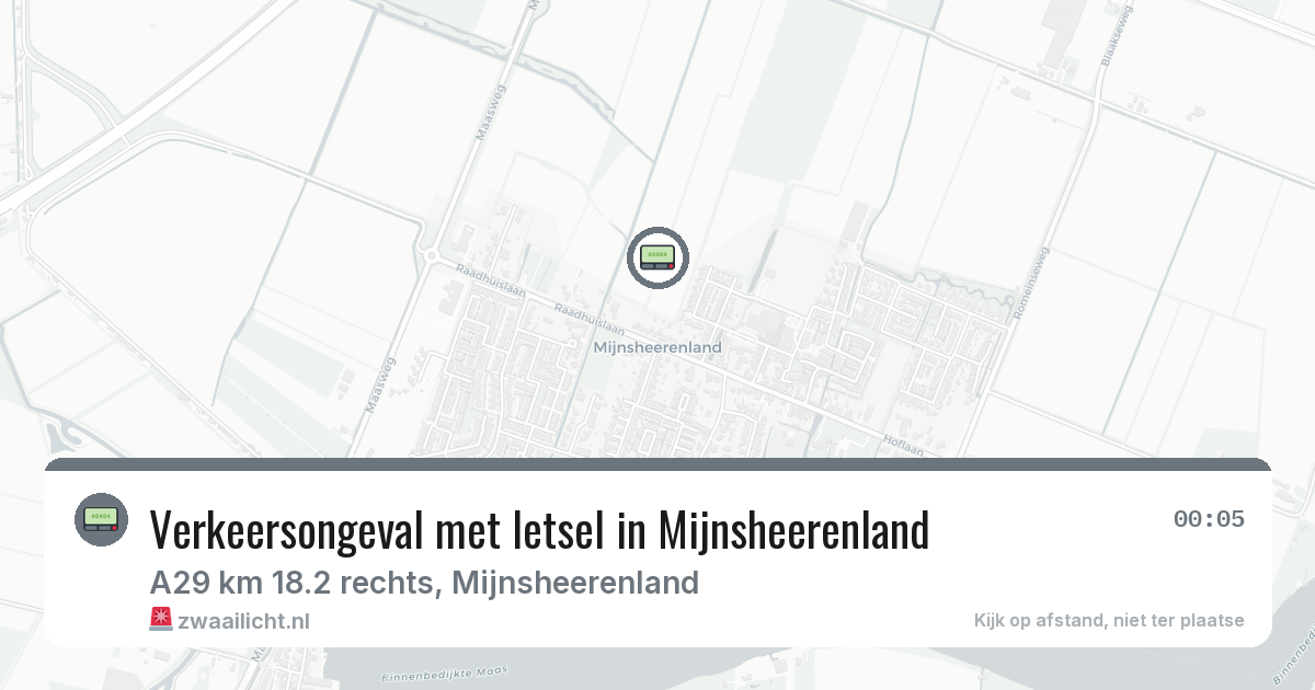 Verkeersongeval met letsel in Mijnsheerenland — 7 feb 2026