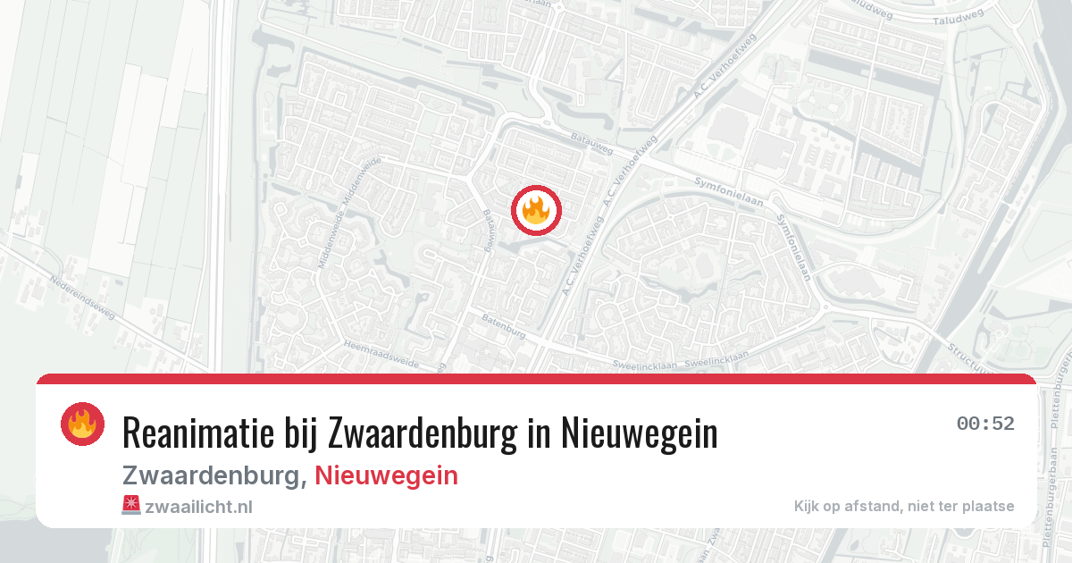 Reanimatie bij Zwaardenburg in Nieuwegein — 3 feb 2026