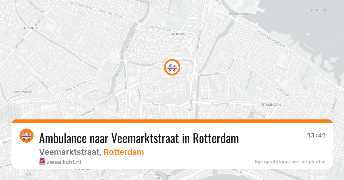 Ambulance naar Veemarktstraat in Rotterdam — 9 jul 2026