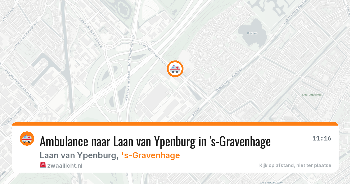 Ambulance naar Laan van Ypenburg in 's-Gravenhage — 22 jul 2026