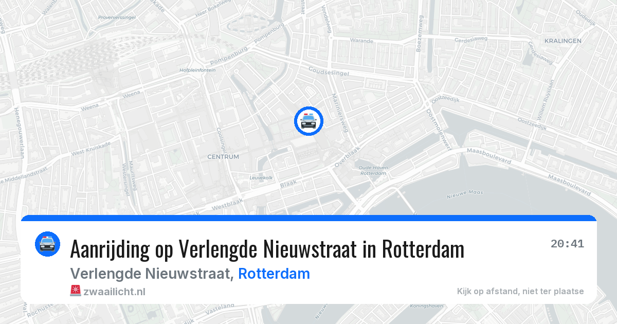 Aanrijding op Verlengde Nieuwstraat in Rotterdam — 3 aug 2026