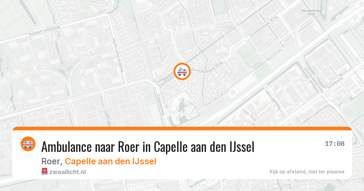 Ambulance naar Roer in Capelle aan den IJssel — 20 mrt 2026