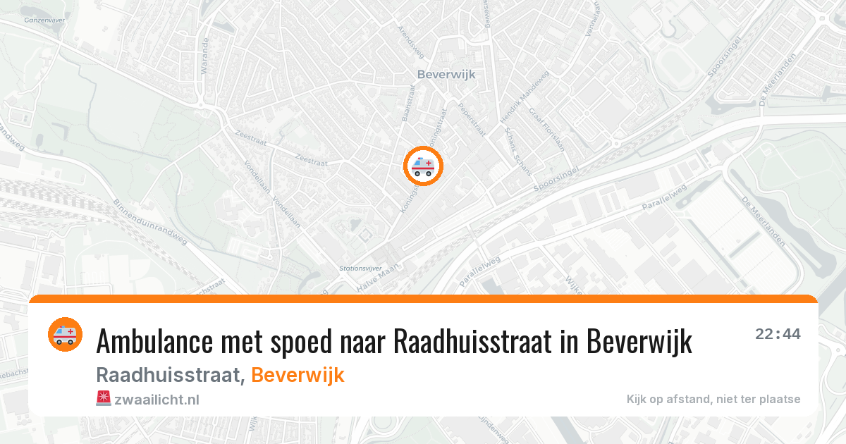 Ambulance met spoed naar Raadhuisstraat in Beverwijk — 19 apr 2026