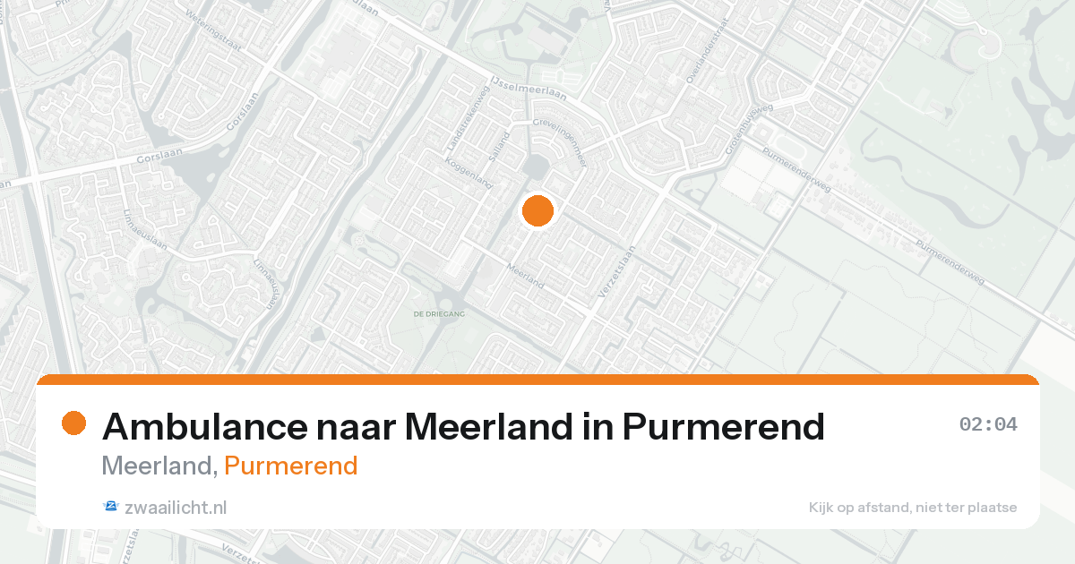 Ambulance naar Meerland in Purmerend — 6 jun 2026