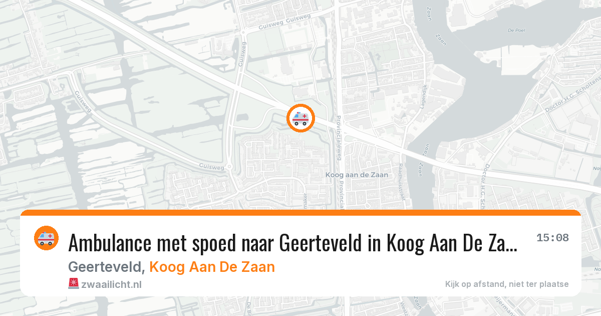 Ambulance met spoed naar Geerteveld in Koog Aan De Zaan — 21 mrt 2026
