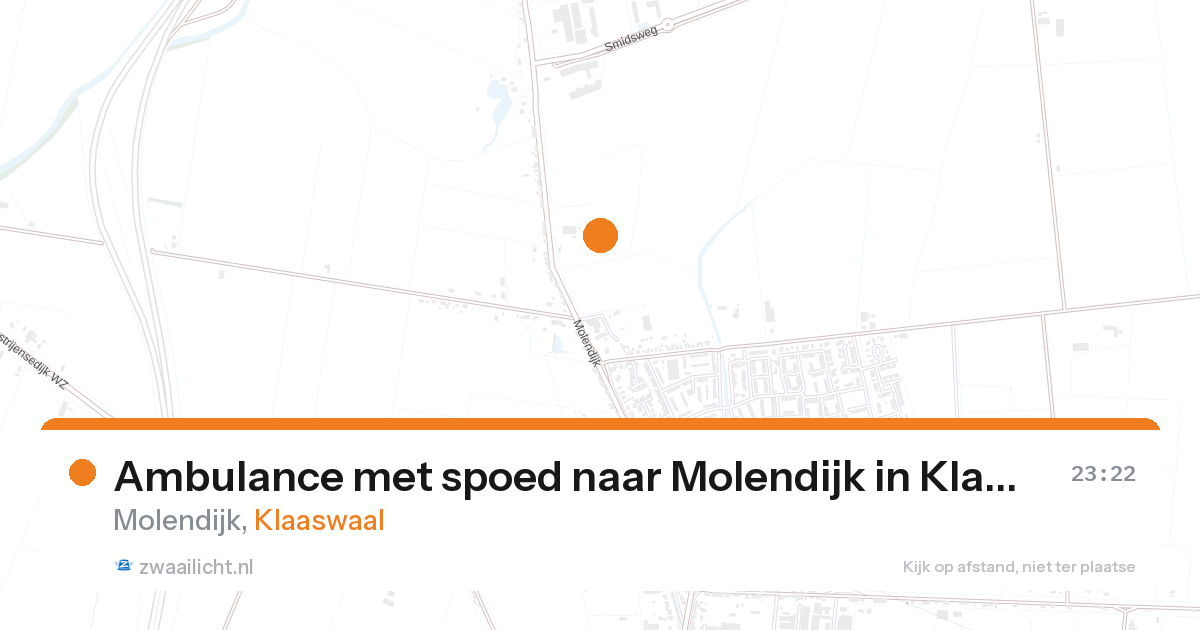 Ambulance met spoed naar Molendijk in Klaaswaal — 6 feb 2026