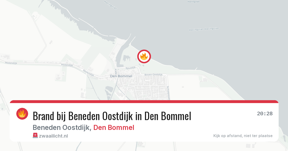 Brand bij Beneden Oostdijk in Den Bommel — 19 feb 2026