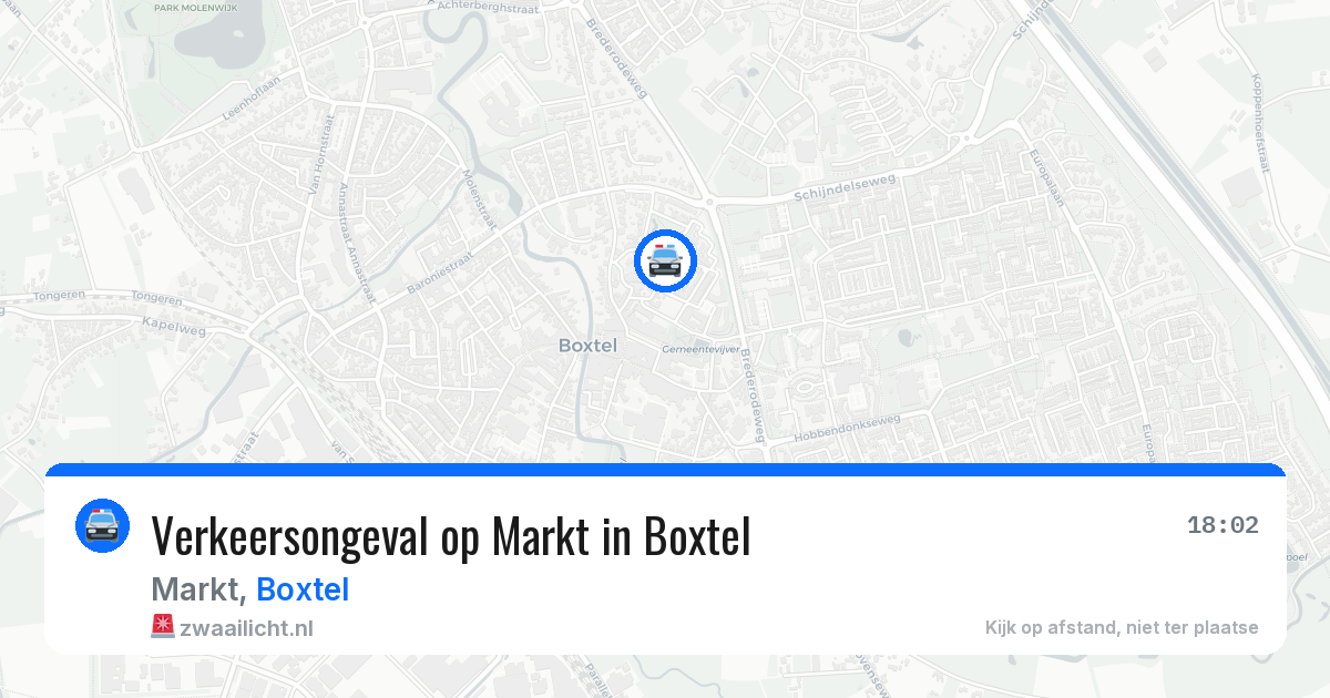 Verkeersongeval op Markt in Boxtel — 23 mei 2026