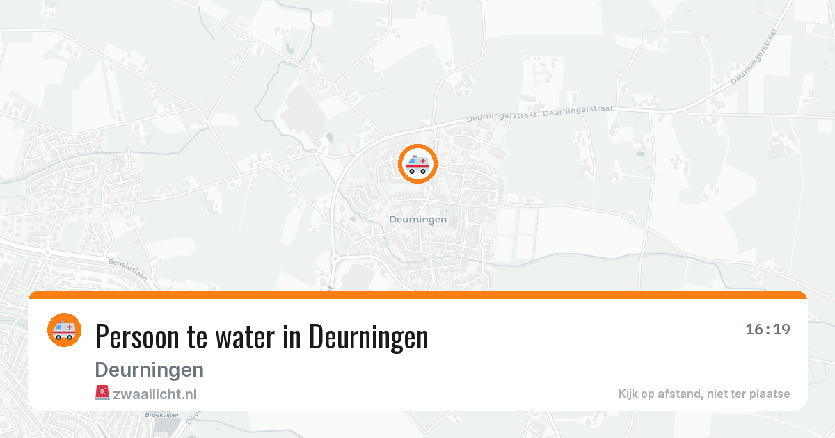 Persoon te water in Deurningen — 15 mei 2026