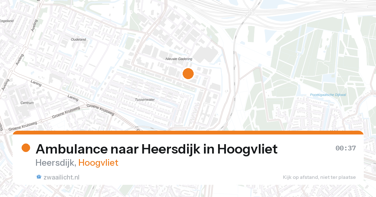 Ambulance naar Heersdijk in Hoogvliet — 12 jun 2026